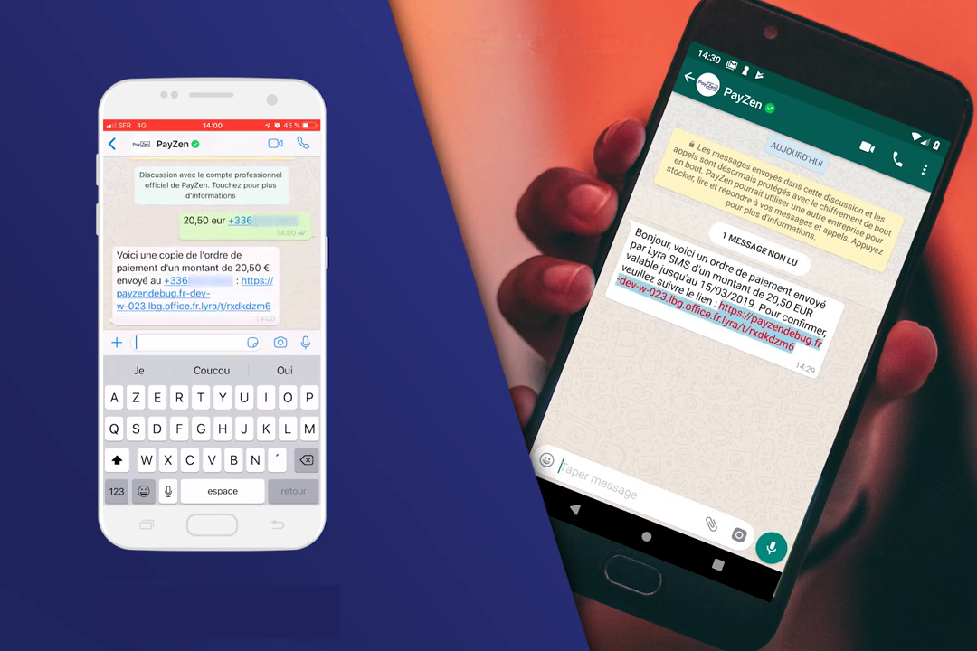 Le transfert d’argent sur Whatsapp par Lyra