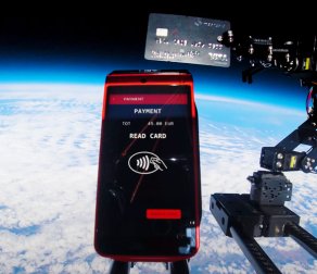 Visa : 1er paiement sans contact dans l’espace